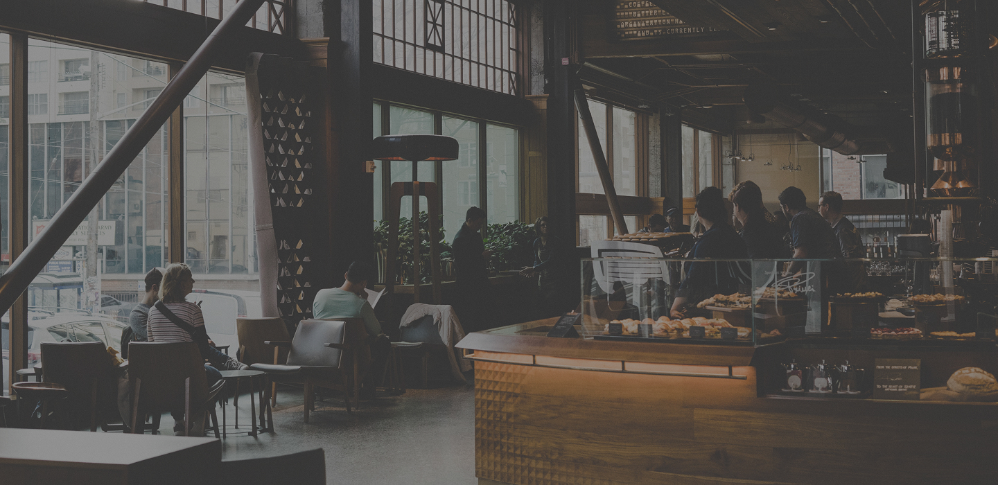 カフェの店内の様子